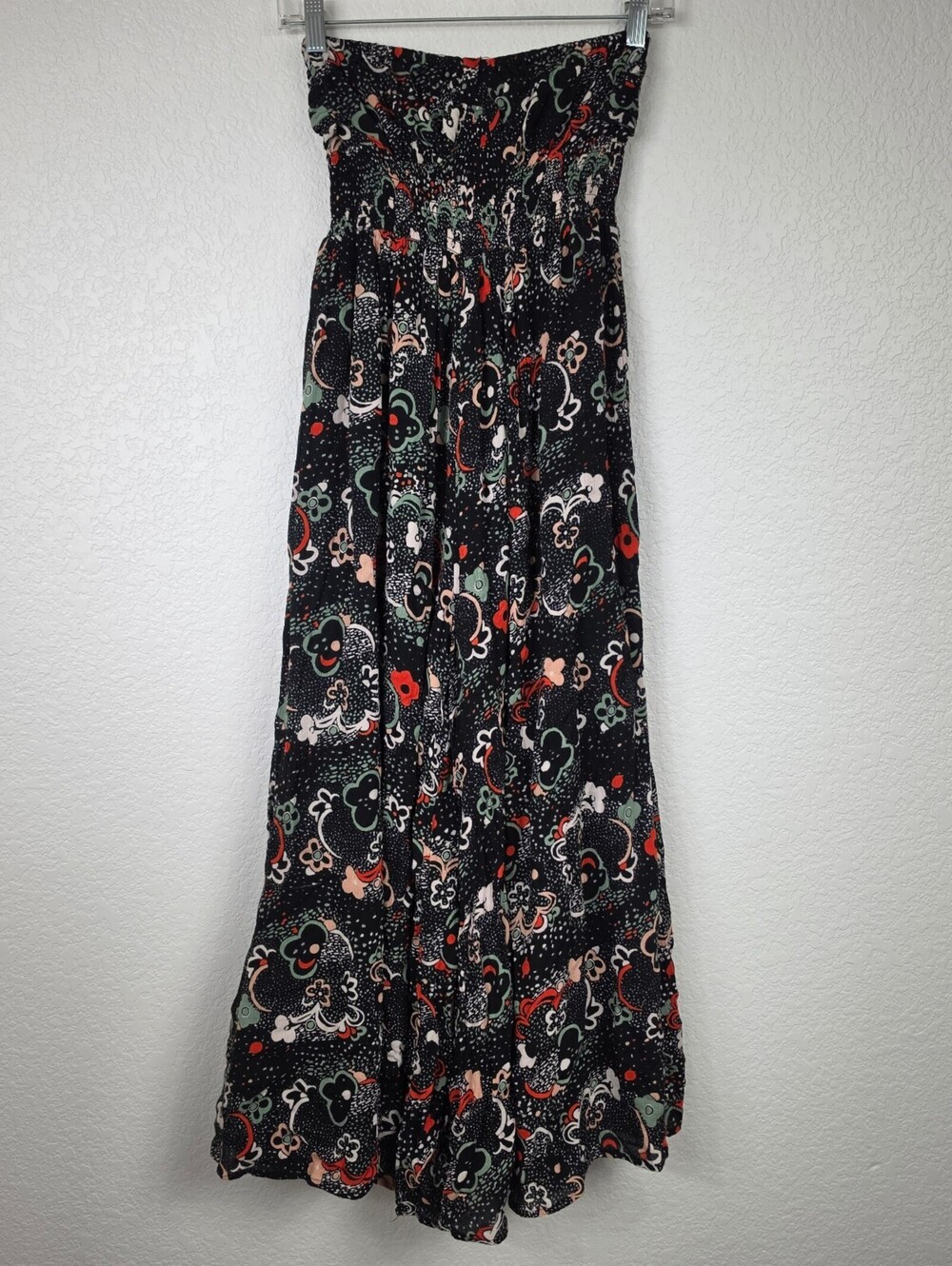 Free People Strapless Retro Boho XS Jumpsuit